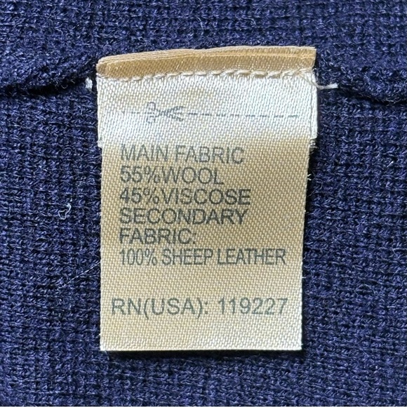 Massimo Dutti Wool Blend Mini Dress With Leather Details - Picture 15 of 15